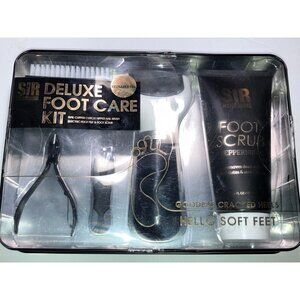 Sir Handsome Deluxe 5pc Foot Care Kit w/ Gift Tin NEW!